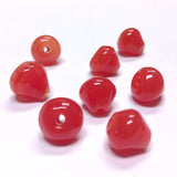 12MM Carnelian Glass Pearshape Bead (50 pieces)