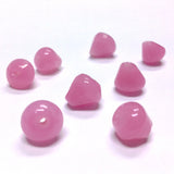 12MM Rosequartz Glass Pearshape Bead (36 pieces)