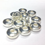 10MM Silver Rondel (144 pieces)