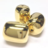 20X16MM Ham. Gold Barrel Bead (24 pieces)