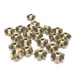 6MM Antique Ham.Gold Rondel (144 pieces)