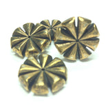 17mm Antique Gold Fancy Rondel (72 pieces)