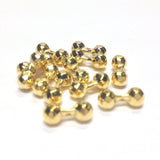 4.8MM Ham.Gold Facet Dumbbell Bead (72 pieces)