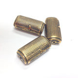 20X11MM Antique Gold Fancy Tube Bead (144 pieces)