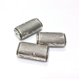 20X11MM Antique Silver Fancy Tube Bead (144 pieces)