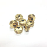 9MM Antique Ham.Gold Rondel (144 pieces)