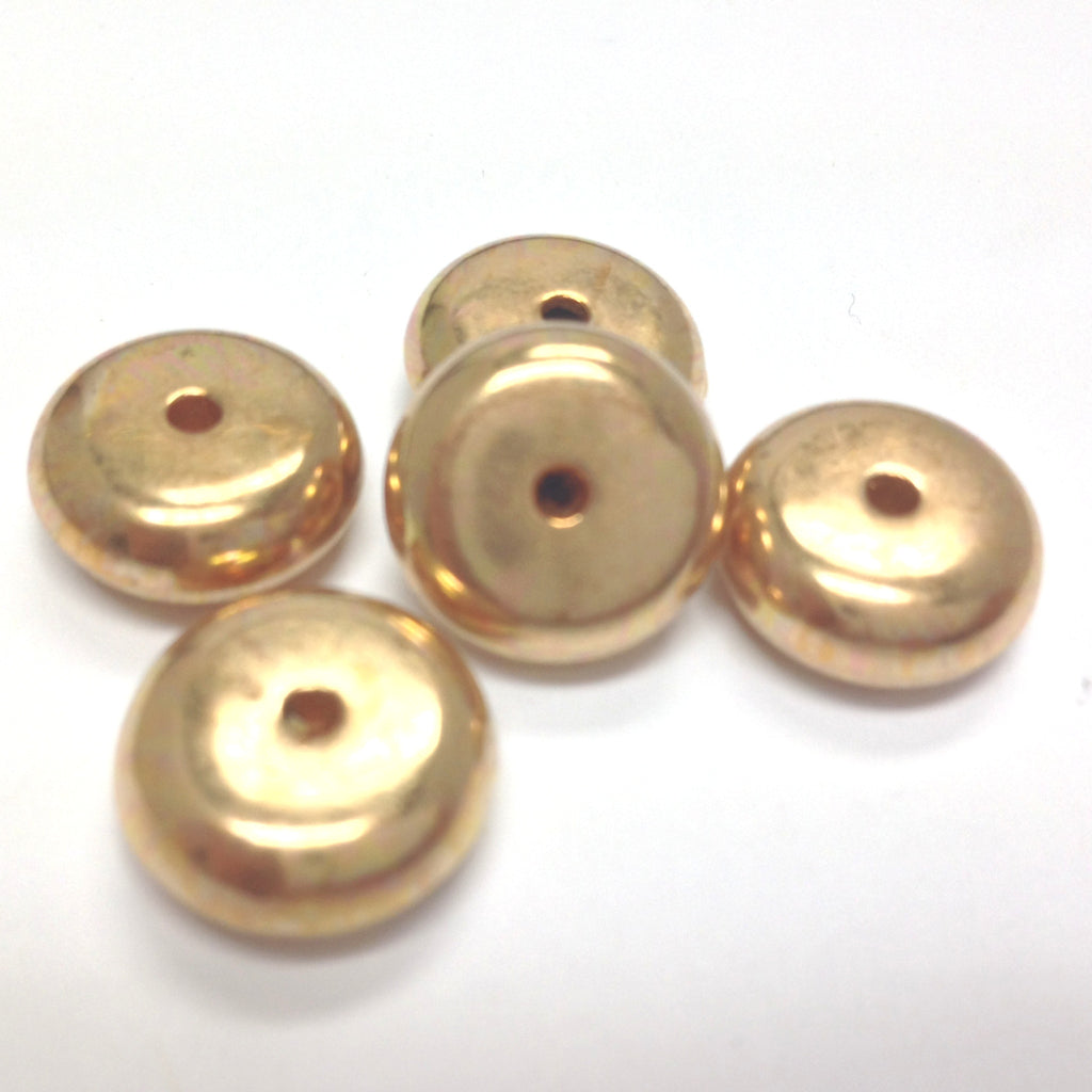 12MM Gold Rondel (72 pieces)