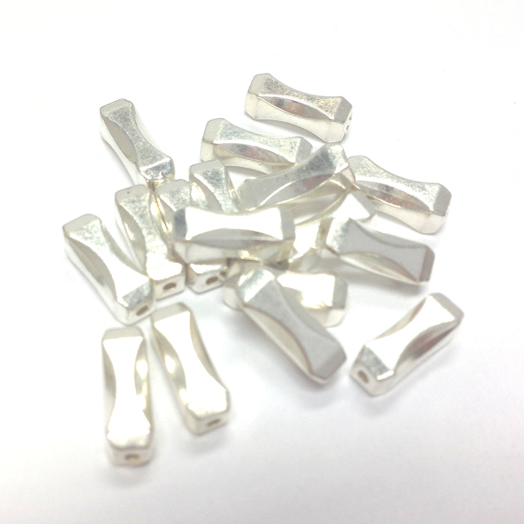 15X7MM Silver Tube Bead (72 pieces)