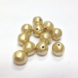 9MM Mat Ham.Gold Nugget Bead (72 pieces)