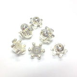 10MM Silver Half Bead (72 pieces)