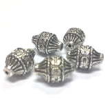 14X10MM Antique Silver Lantern Bead (36 pieces)