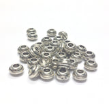 10MM Antique Silver Rondel (72 pieces)