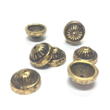 11MM Ant. Ham.Gold Fluted Cap (72 pieces)