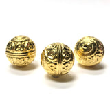 18MM Hamilton Gold Heart Bead (24 pieces)