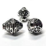 20X15MM Antique Silver Pyramid Bead (24 pieces)