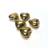 12MM Hamilton Gold Heart Bead (36 pieces)