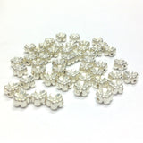 5MM Silver Flower Bead (144 pieces)