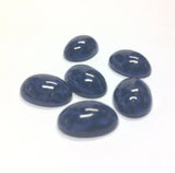 18X13MM Blue/Black Dappled Cab (24 pieces)