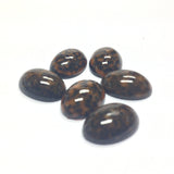 18X13MM Mustard/Black Dappled Cab (24 pieces)