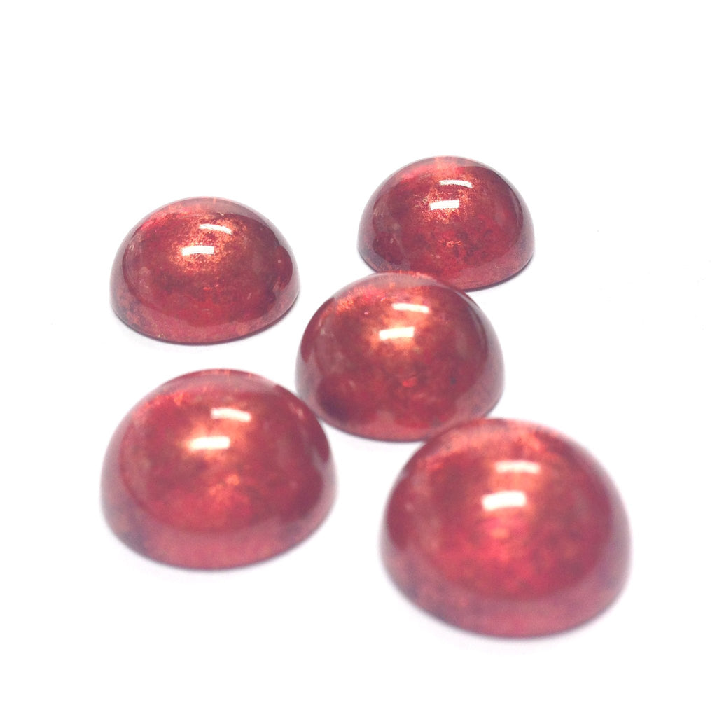 14MM Ruby "Gold Lace" Cab (36 pieces)