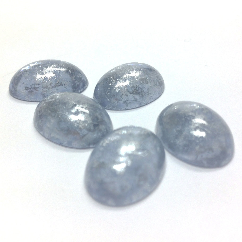 18X13MM Blue "Silver Lace" Cab (24 pieces)