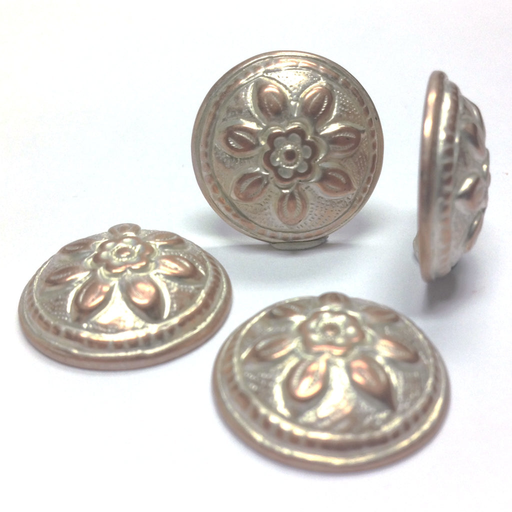 20MM Copper/Silver Cab (12 pieces)