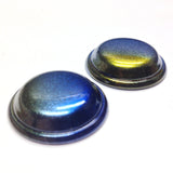 25MM Blue "Iridize" Cab (6 pieces)