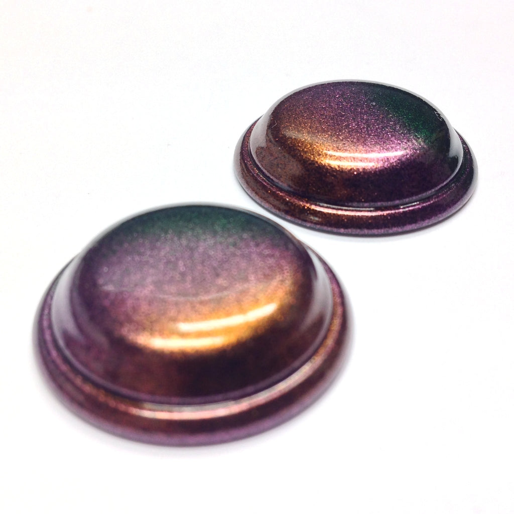 25MM Purple "Iridize" Cab (6 pieces)