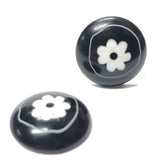 20MM Black/White "Daisy" Cab (12 pieces)