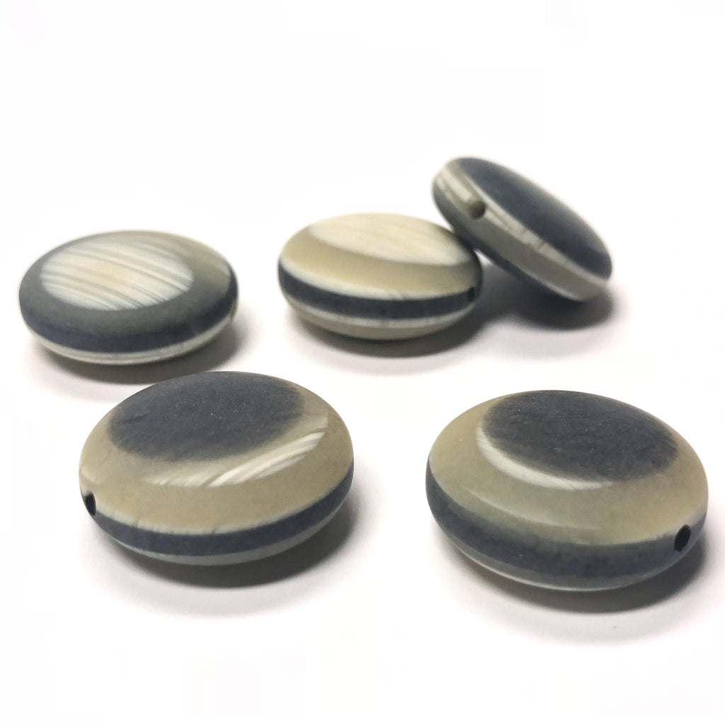 19MM "Horn" Disc Bead (6 pieces)