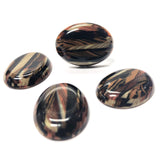 40X30MM "Parquet" Oval Cab (2 pieces)