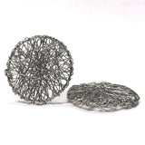 35MM Nickel "Wired" Round Disc (2 pieces)