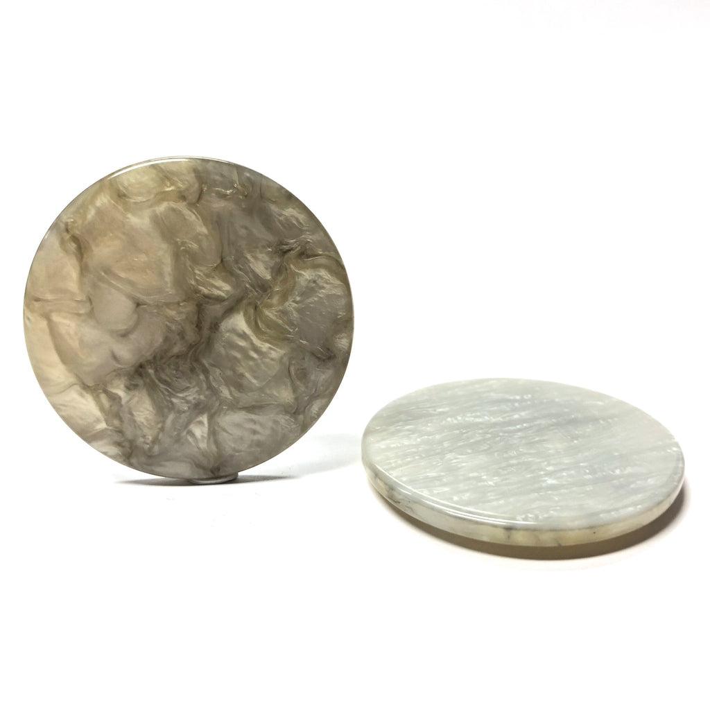 40MM "Scilla" Grey Round Cab (2 pieces)