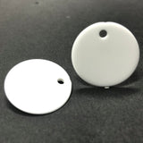 30MM White Disc Drop (24 pieces)