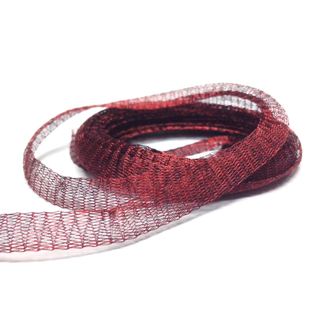 6MM Brass Mesh Garnet ~ 5 Meters