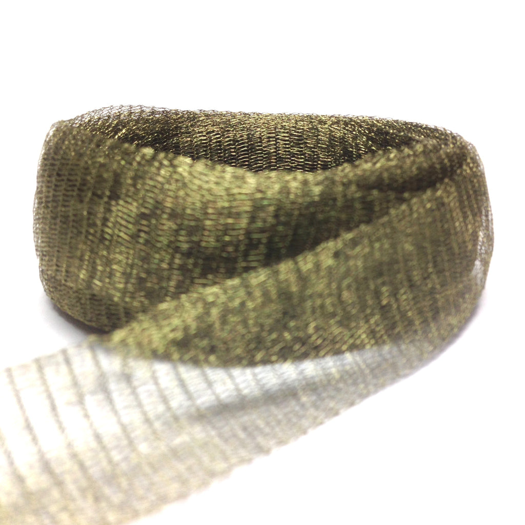 20MM Brass Mesh Olive Green ~ 1 Meter