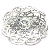 35MM Silvertone Filigree Pin (2 pieces)