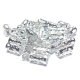 8.5X5MM Silvertone Filigree Tube (72 pieces)