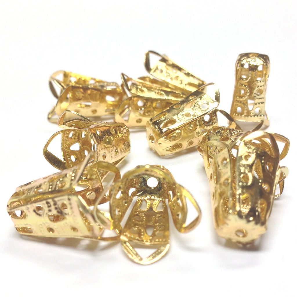 14X12X7MM Goldtone Filigree Cap (36 pieces)