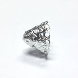 13X10MM Silvertone Filigree Cap (36 pieces)