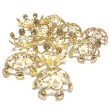 14X5.5MM Goldtone Filigree Cap (36 pieces)