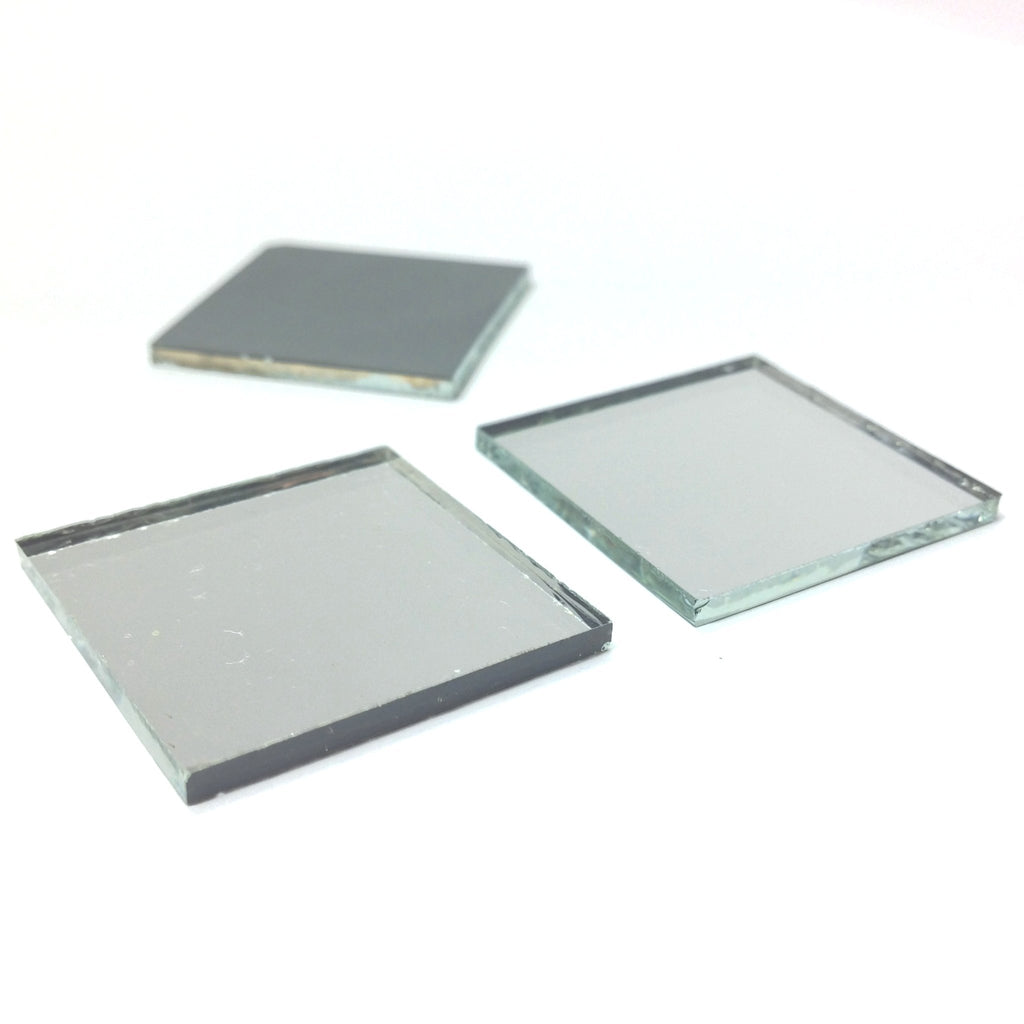 25X25MM Square Glass Mirror (6 Pcs) (6 pieces)